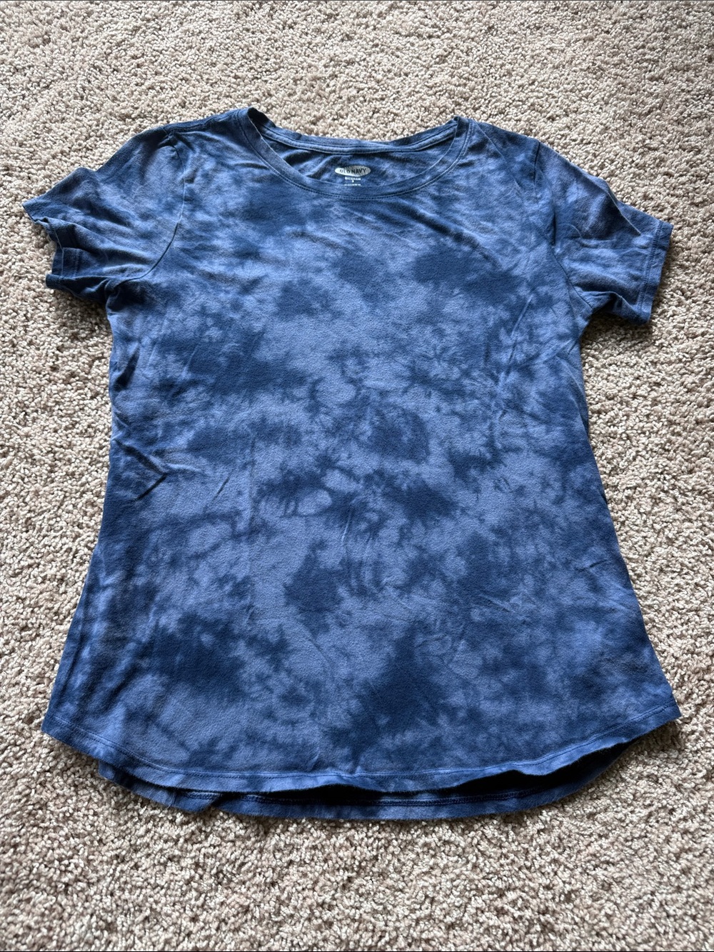 Old Navy Blue Tie-Dye Short Sleeve Crew Tee